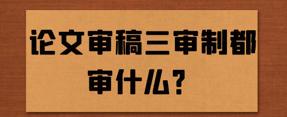 深入了解论文审稿的“三审制”：流程、审核内容及重要性