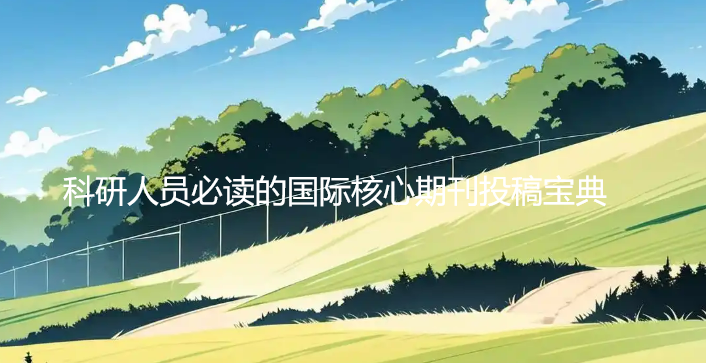 【SCI投稿指南】科研人员必读的国际核心期刊投稿宝典