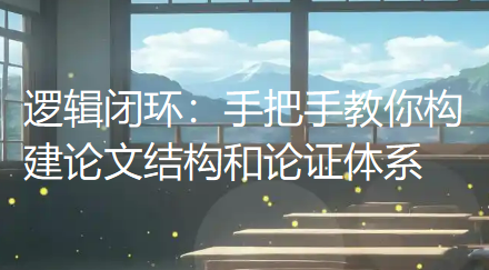 【论文写作技巧】逻辑闭环:手把手教你构建论文结构和论证体系 【论文写作技巧】逻辑闭环:手把手教你构建论文结构和论证体系