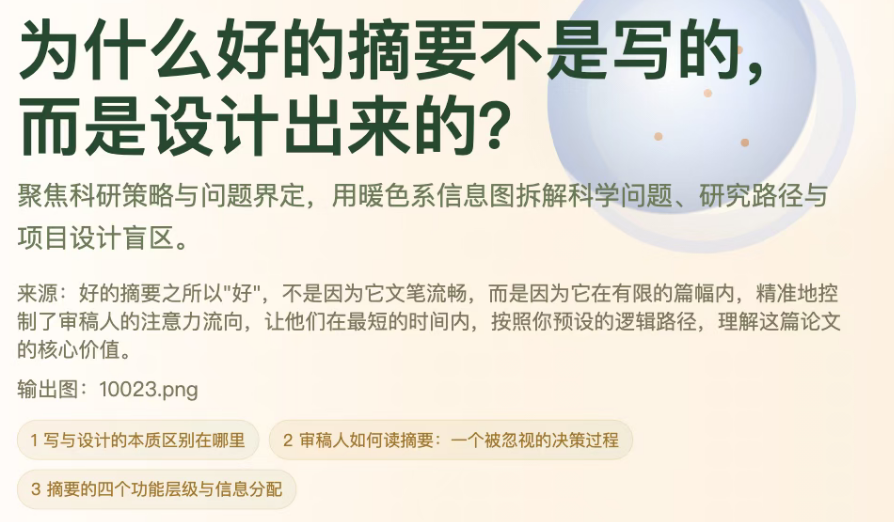 你的摘要为什么总被打回?不是写得不好,是根本没按审稿人的思维逻辑来设计 你的摘要为什么总被打回?不是写得不好,是根本没按审稿人的思维逻辑来设计