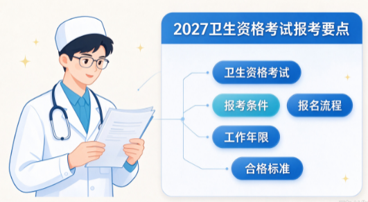 2027年卫生资格考试报考全流程及最新报考指南 2027年卫生资格考试报考全流程及最新报考指南