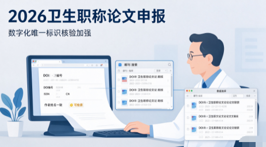 卫生职称申报新要求：提交论文必须带DOI编号，2026年申报将成硬性必备条件